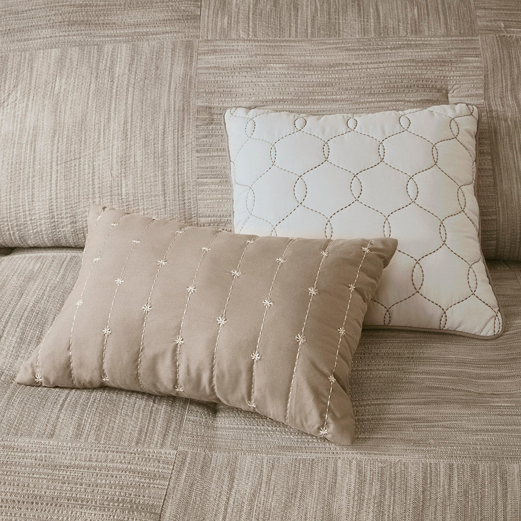 Walter 7 Piece Printed Seersucker Comforter Set
