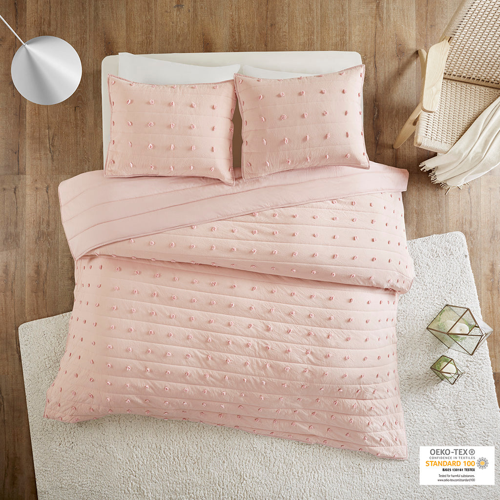 Brooklyn Cotton Jacquard Coverlet Set