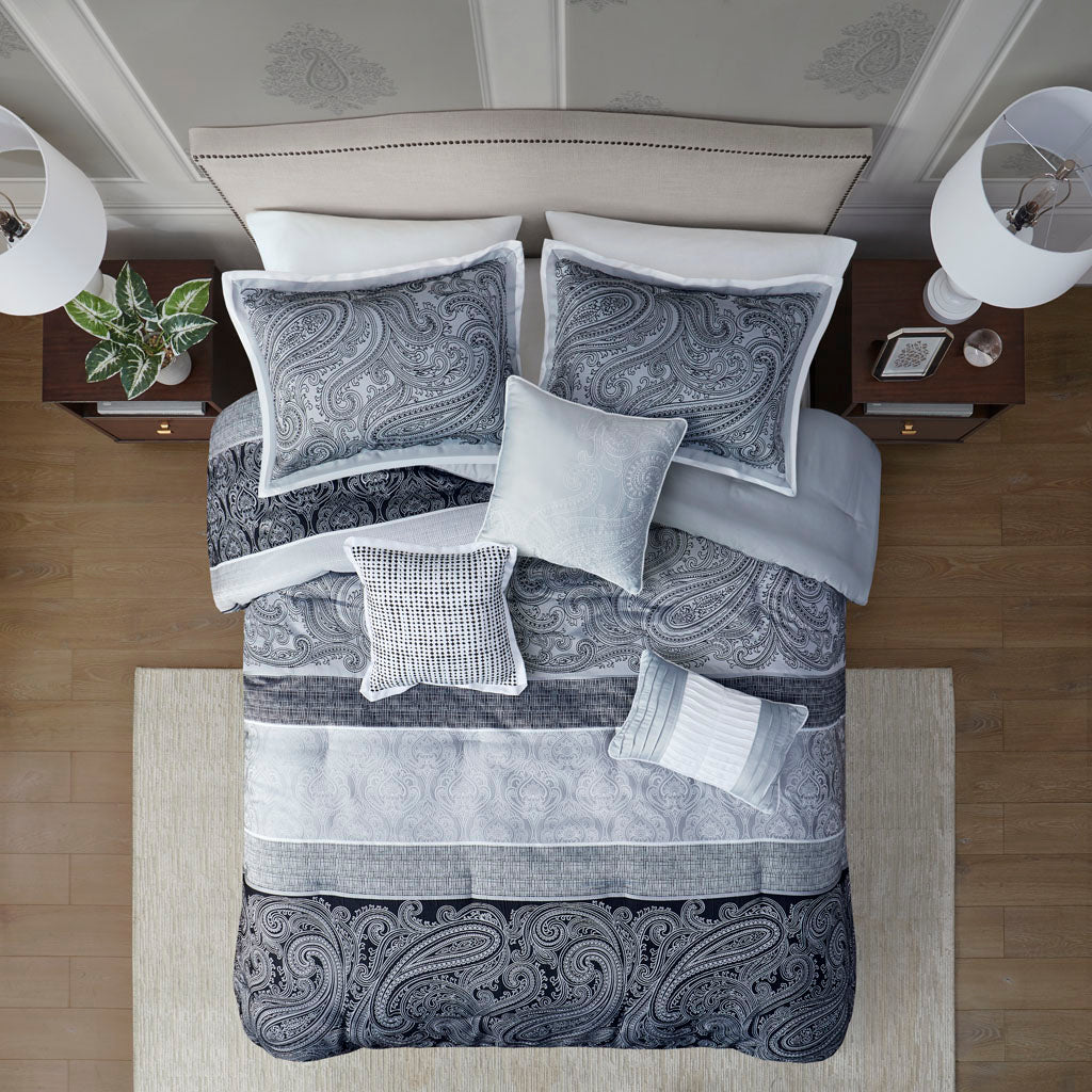 Neilsen 7 Piece Jacquard Comforter Set