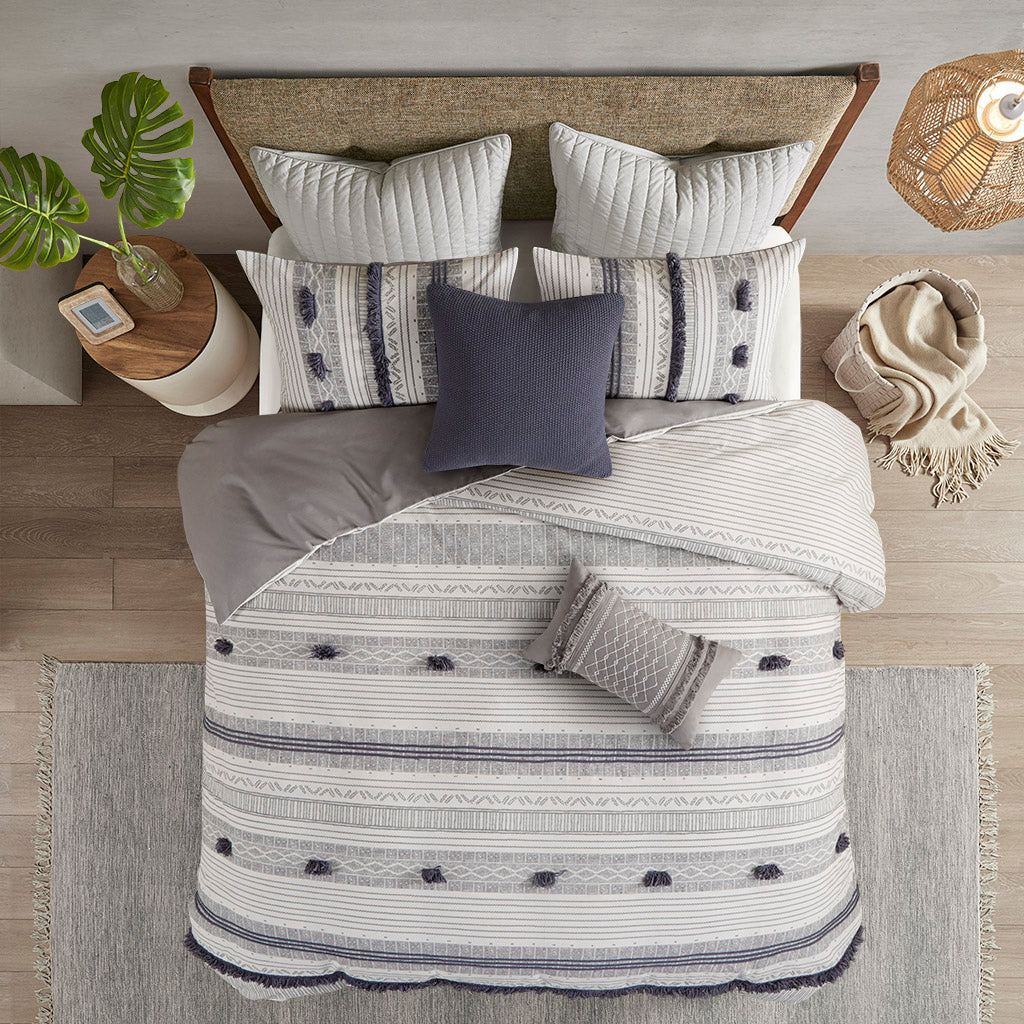 Cody 3 Piece Cotton Duvet Cover Set