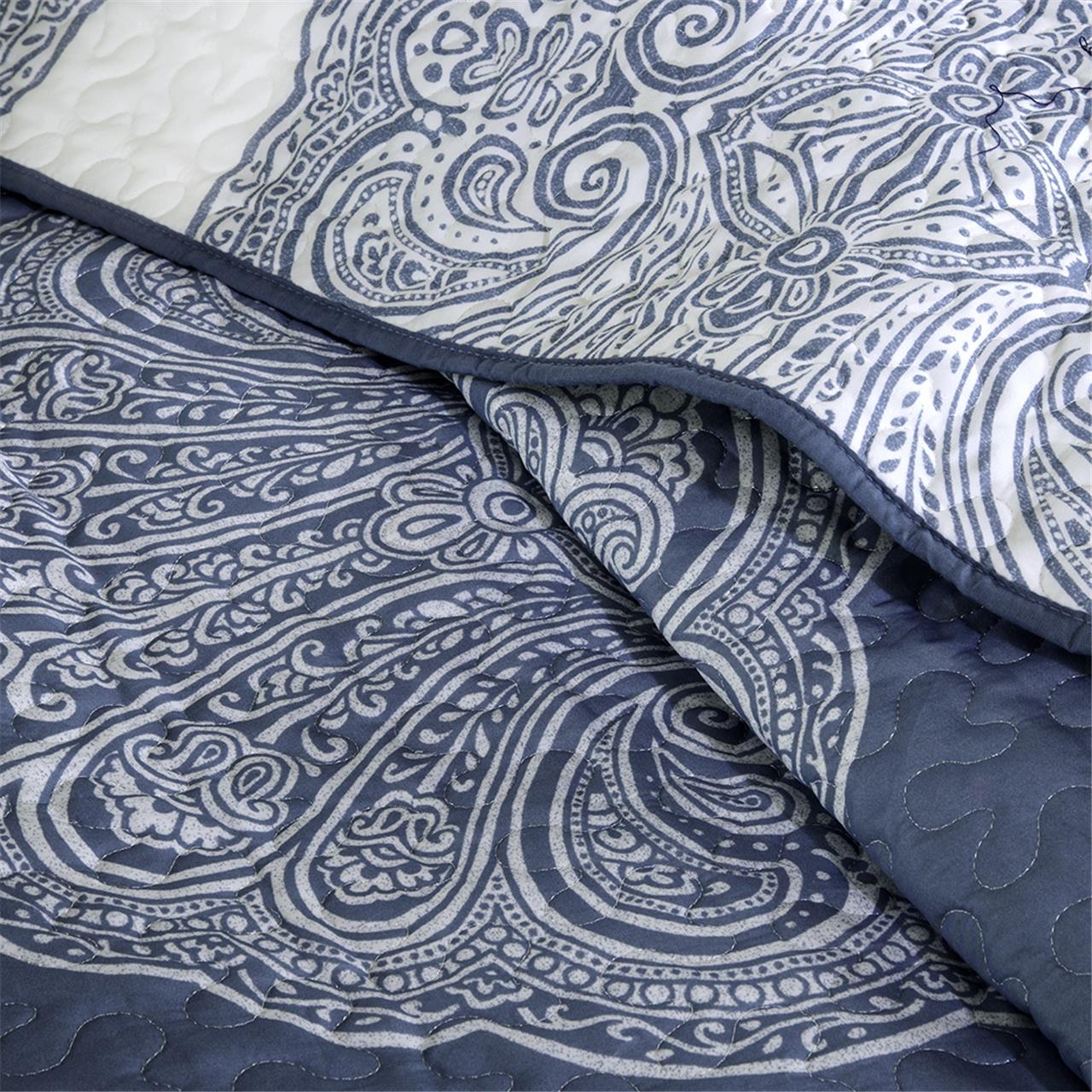 Rachel 6 Piece Reversible Quilted Coverlet Set