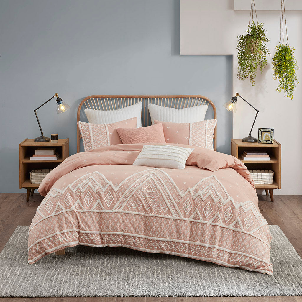 Marta 3 Piece Flax and Cotton Blended Duvet Cover Set