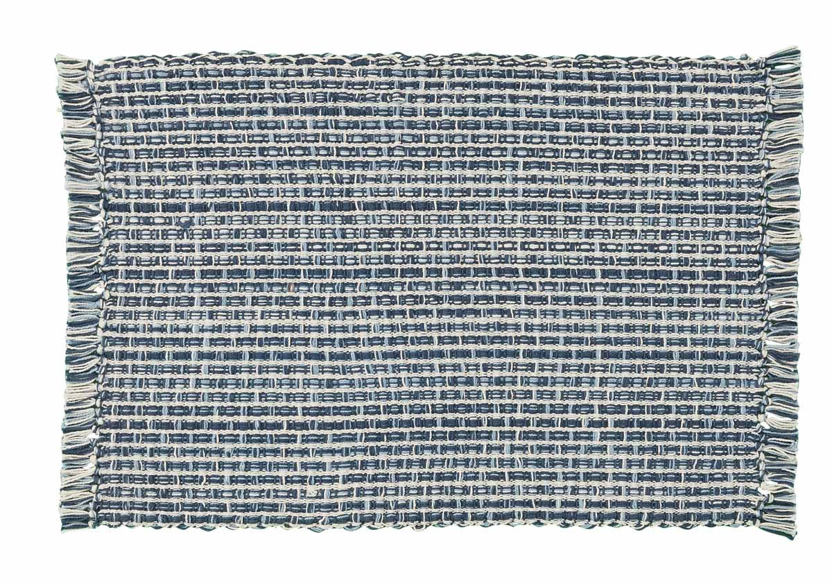 Tweed Placemat Set-Denim