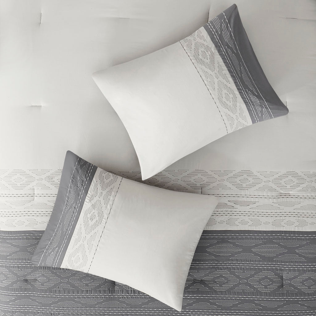 Helena 8 Piece Embroidered Comforter Set