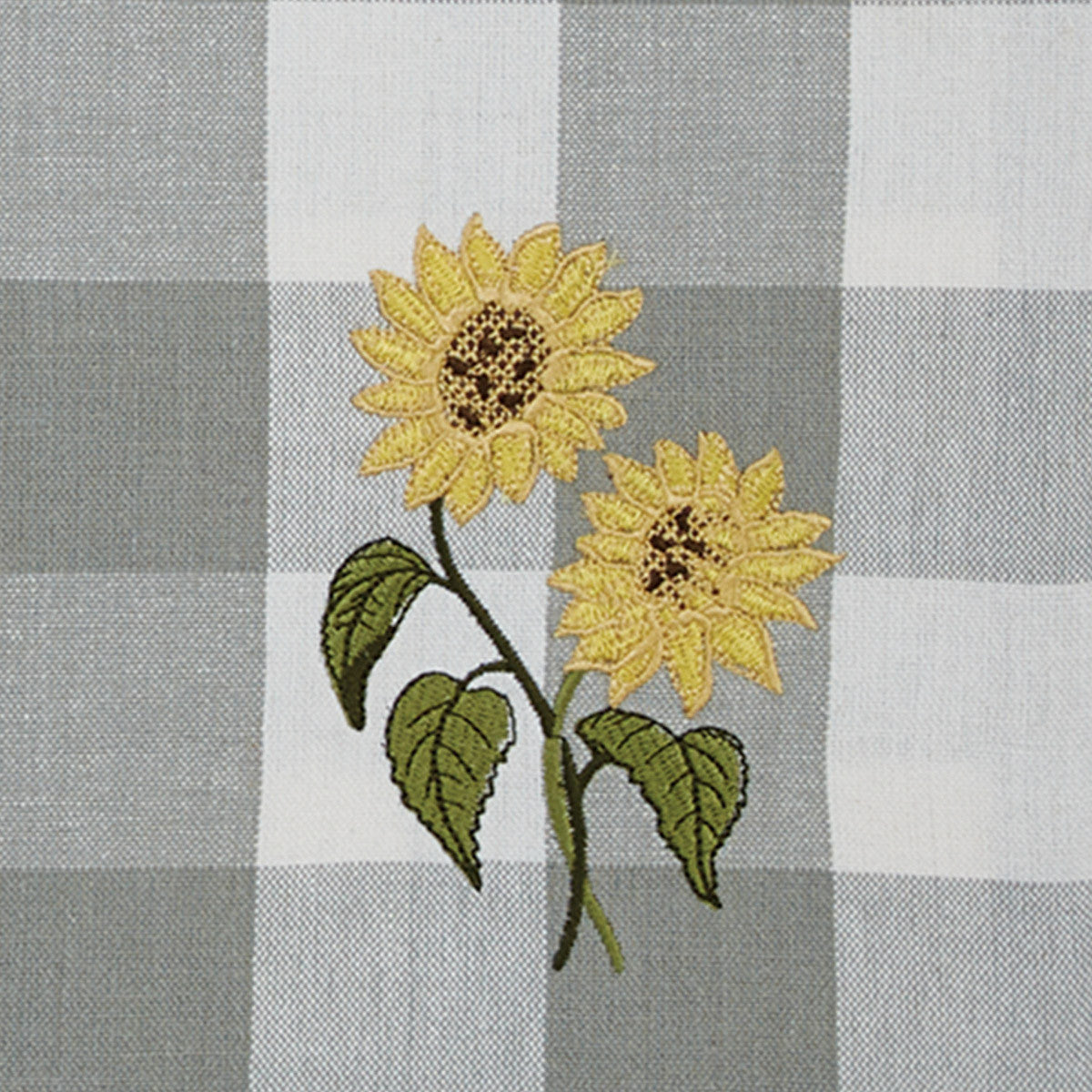Wicklow Check Sunflower Embroidered Placemat Set