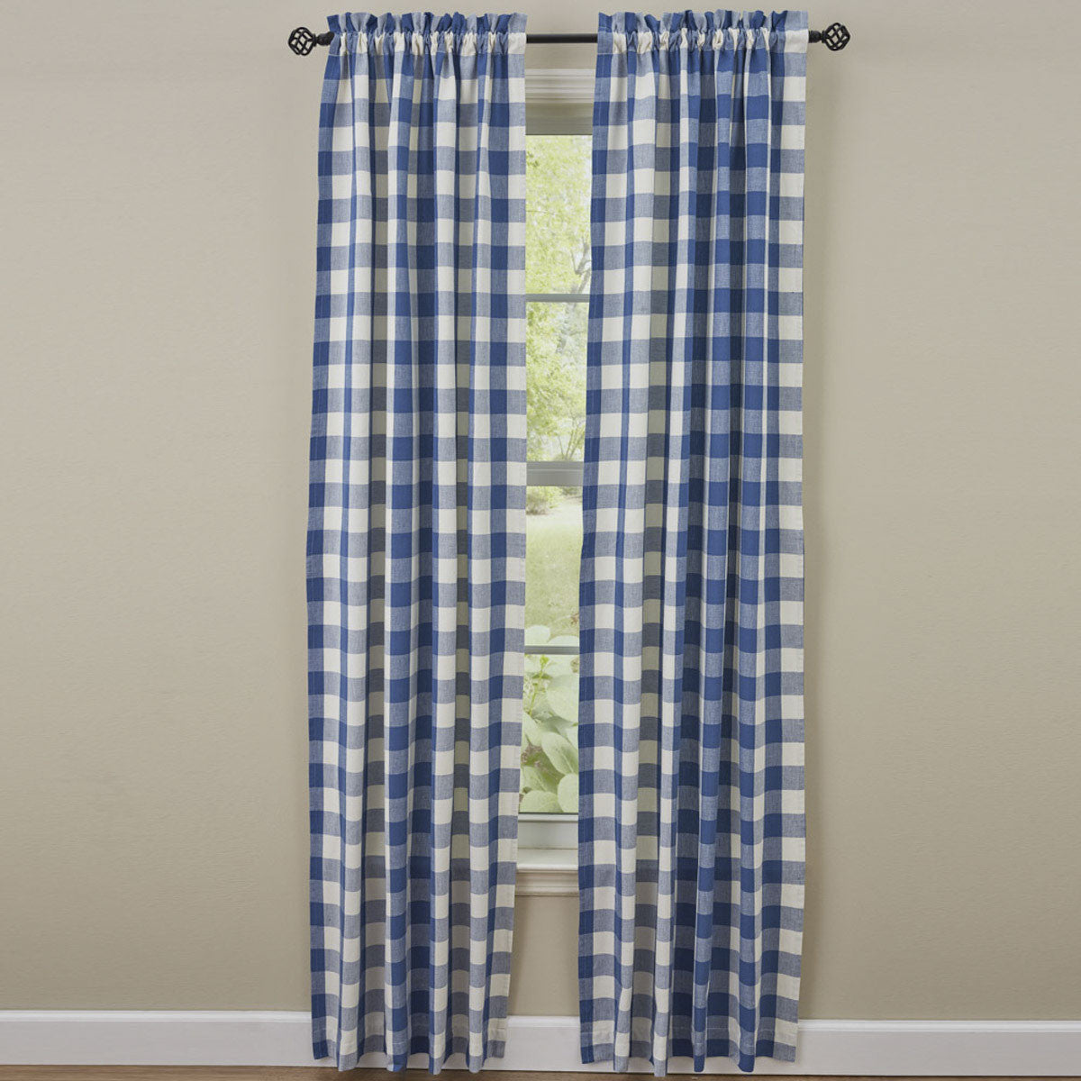 Wicklow Check 84" Panels China Blue