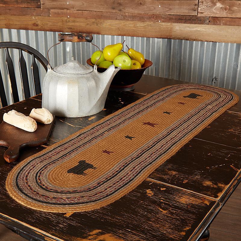 Heritage Farms Sheep Jute 48" Oval Runner