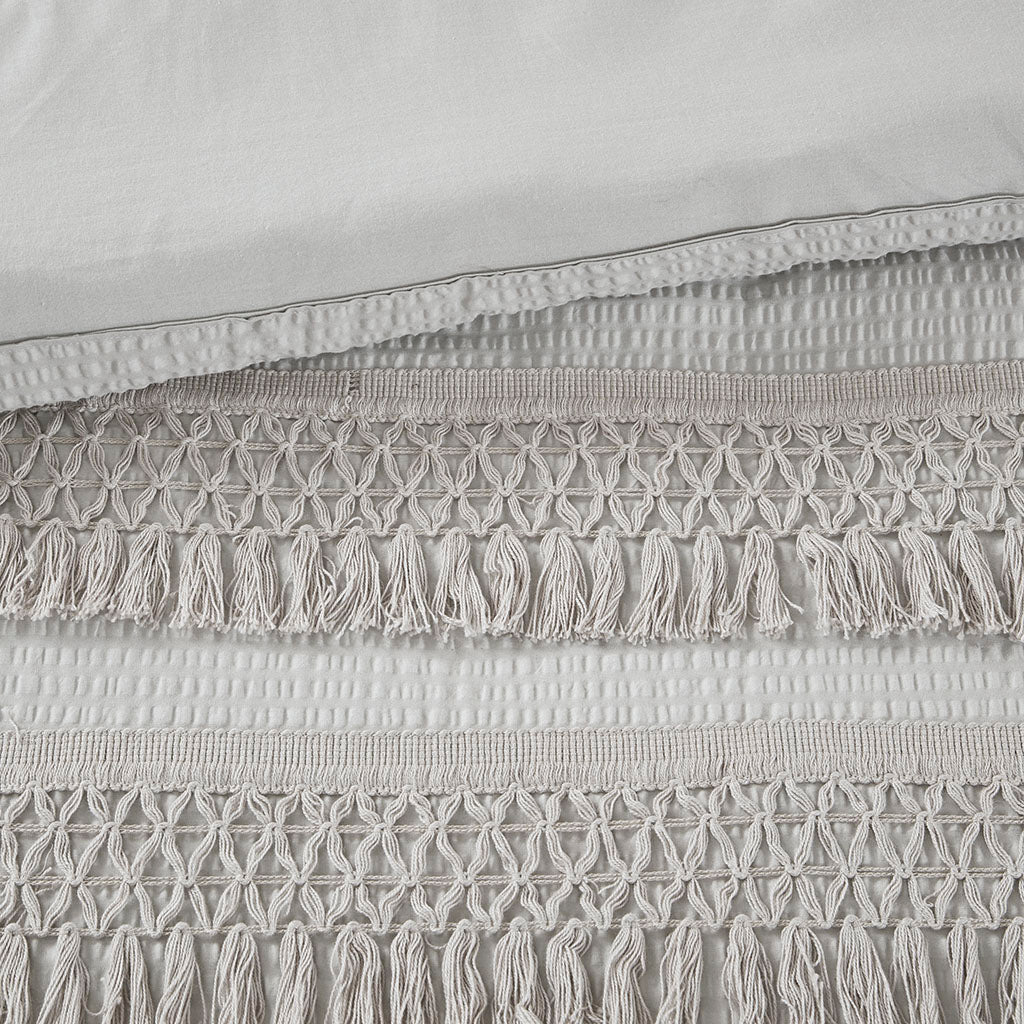 Amaya 3 Piece Cotton Seersucker Comforter Set