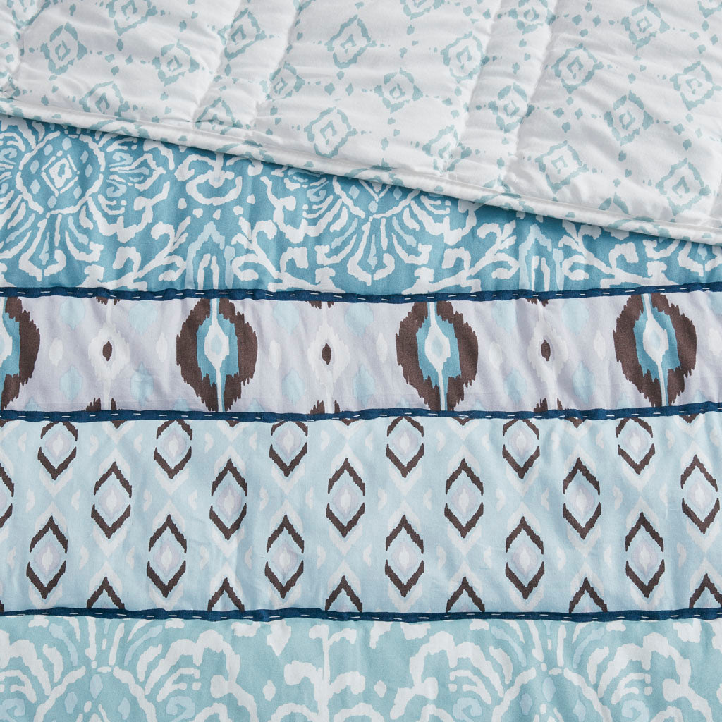 Kamila 3 Piece Reversible Cotton Coverlet Set