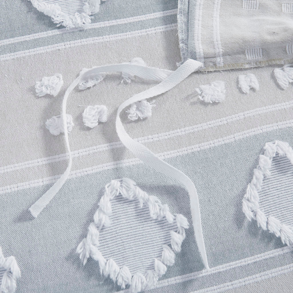 Brice 5 Piece Cotton Clipped Jacquard Duvet Set