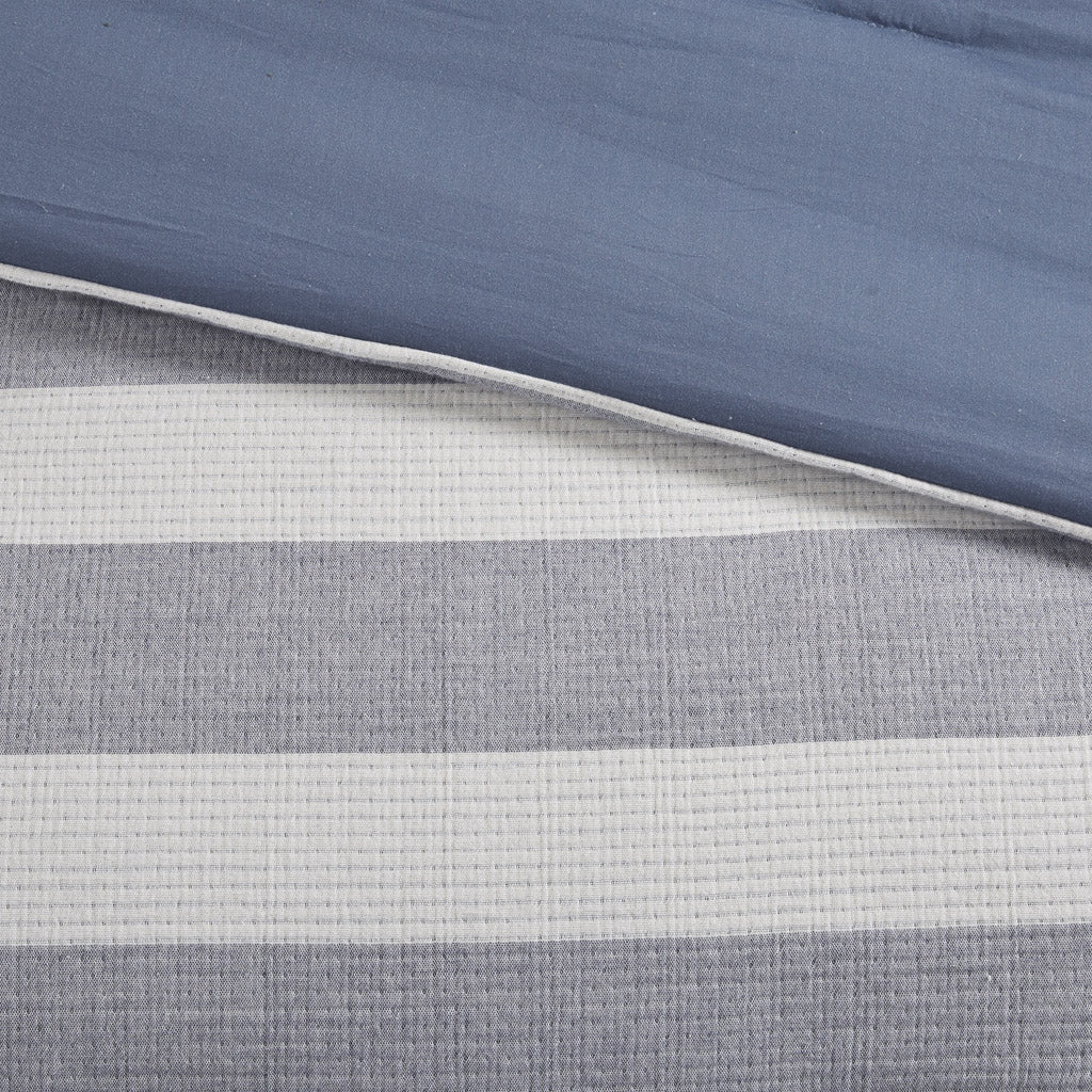 Brooks 5 Piece Cotton Stripe Duvet Cover Set