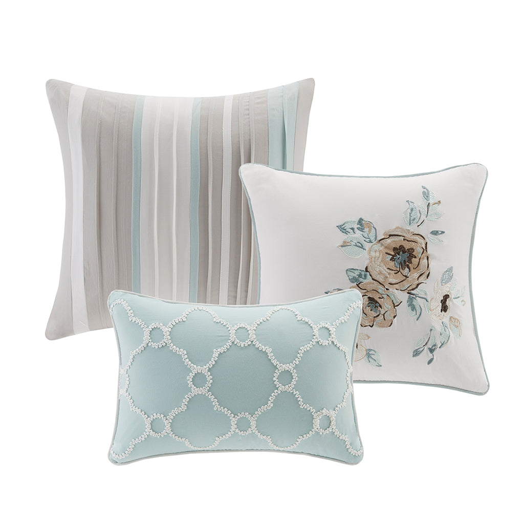 Willa 6 Piece Cotton Quilt Set with Throw Pillows