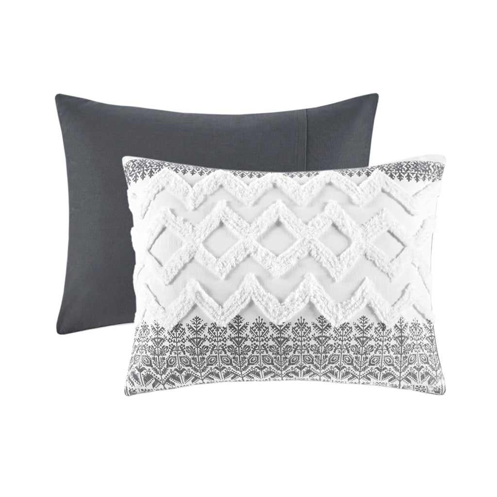 Mila 3 Piece Cotton Comforter Set with Chenille Tufting