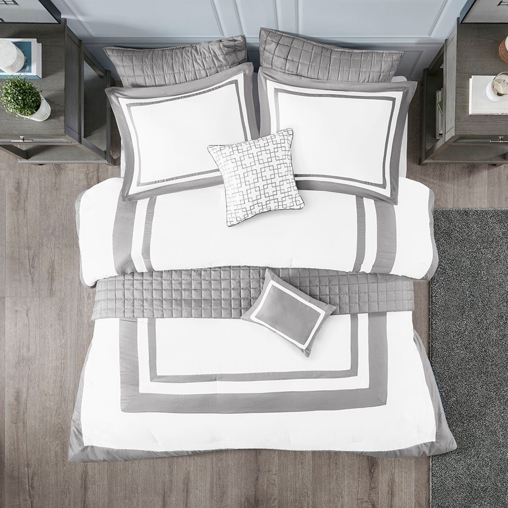 Heritage 8 Piece Comforter and Coverlet Set Collection
