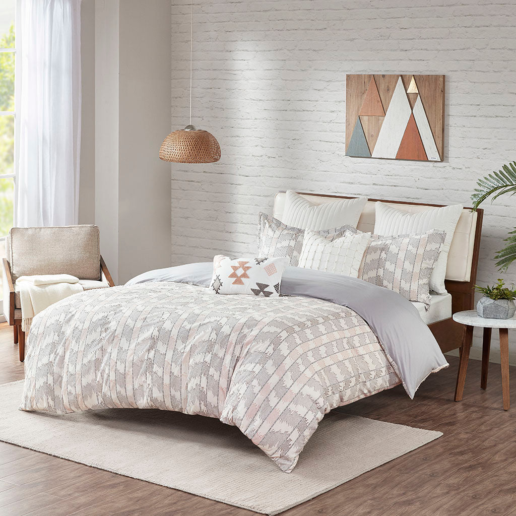 Suri Cotton Jacquard Duvet Cover Set