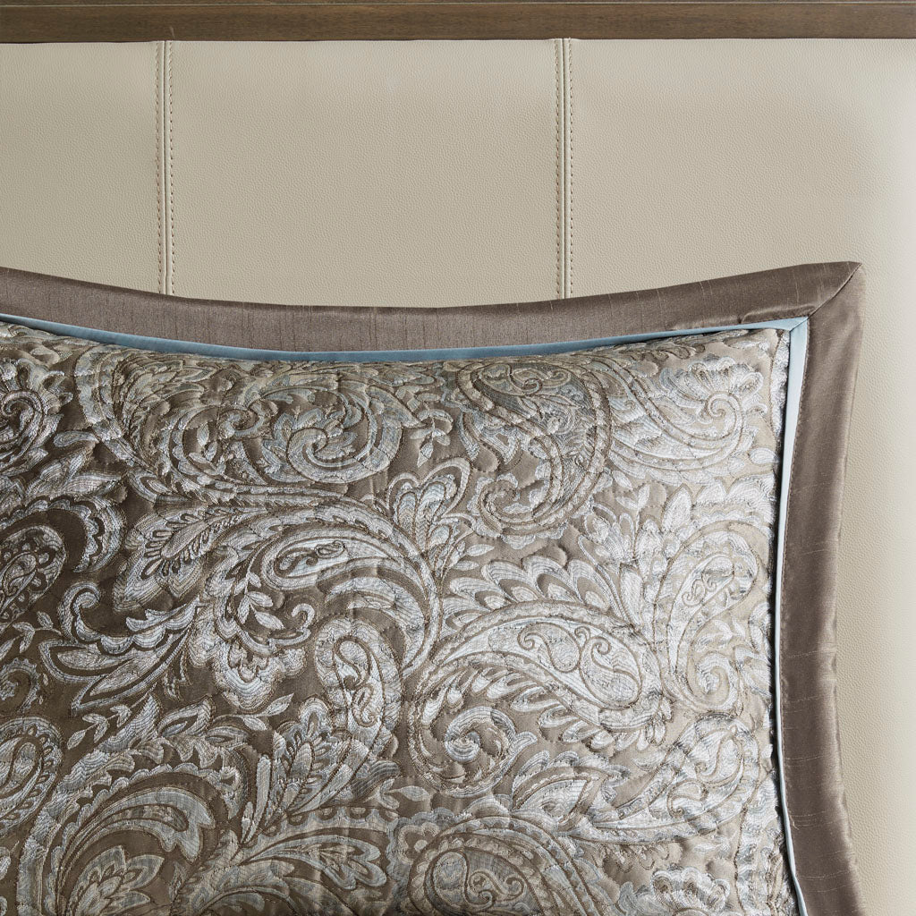 Aubrey 5 Piece Reversible Jacquard Bedspread Set