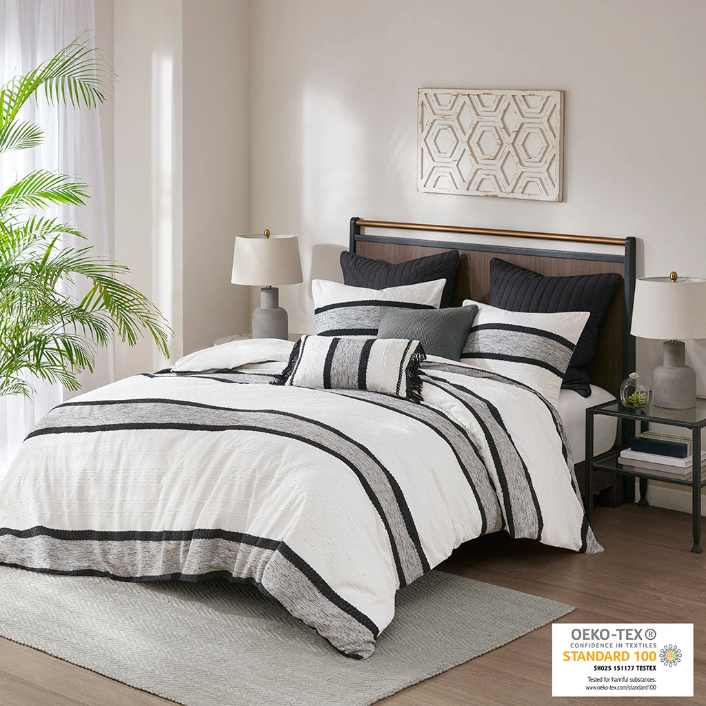 Cole 3 Piece Cotton Jacquard Comforter Set
