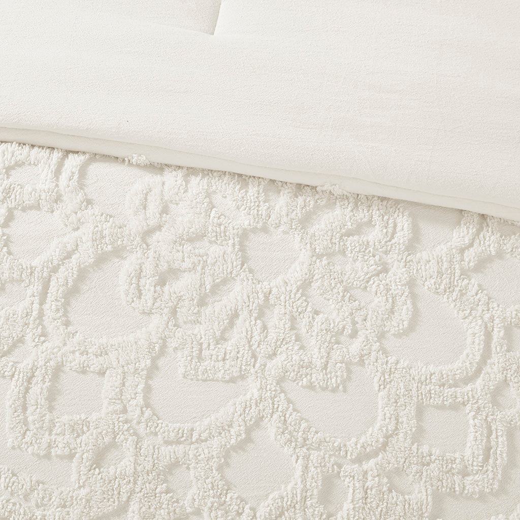 Laetitia 2 Piece Cotton Chenille Comforter Set