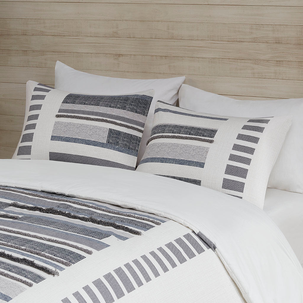 Serena 3 Piece Duvet Cover Set w/ trims