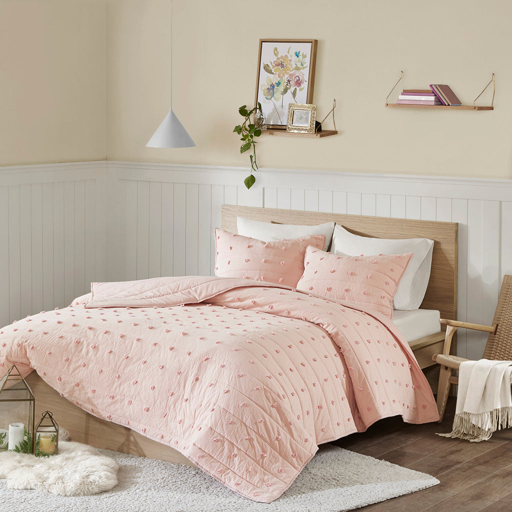 Brooklyn Cotton Jacquard Coverlet Set