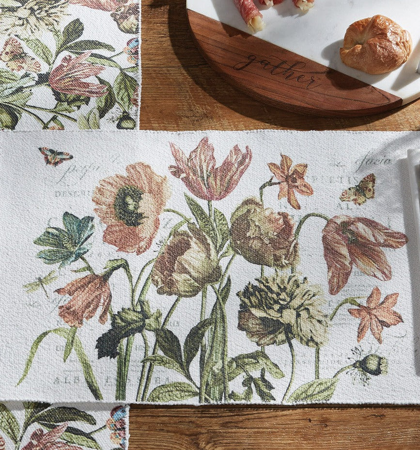 Antiquarian Blooms Table Runner 13X36