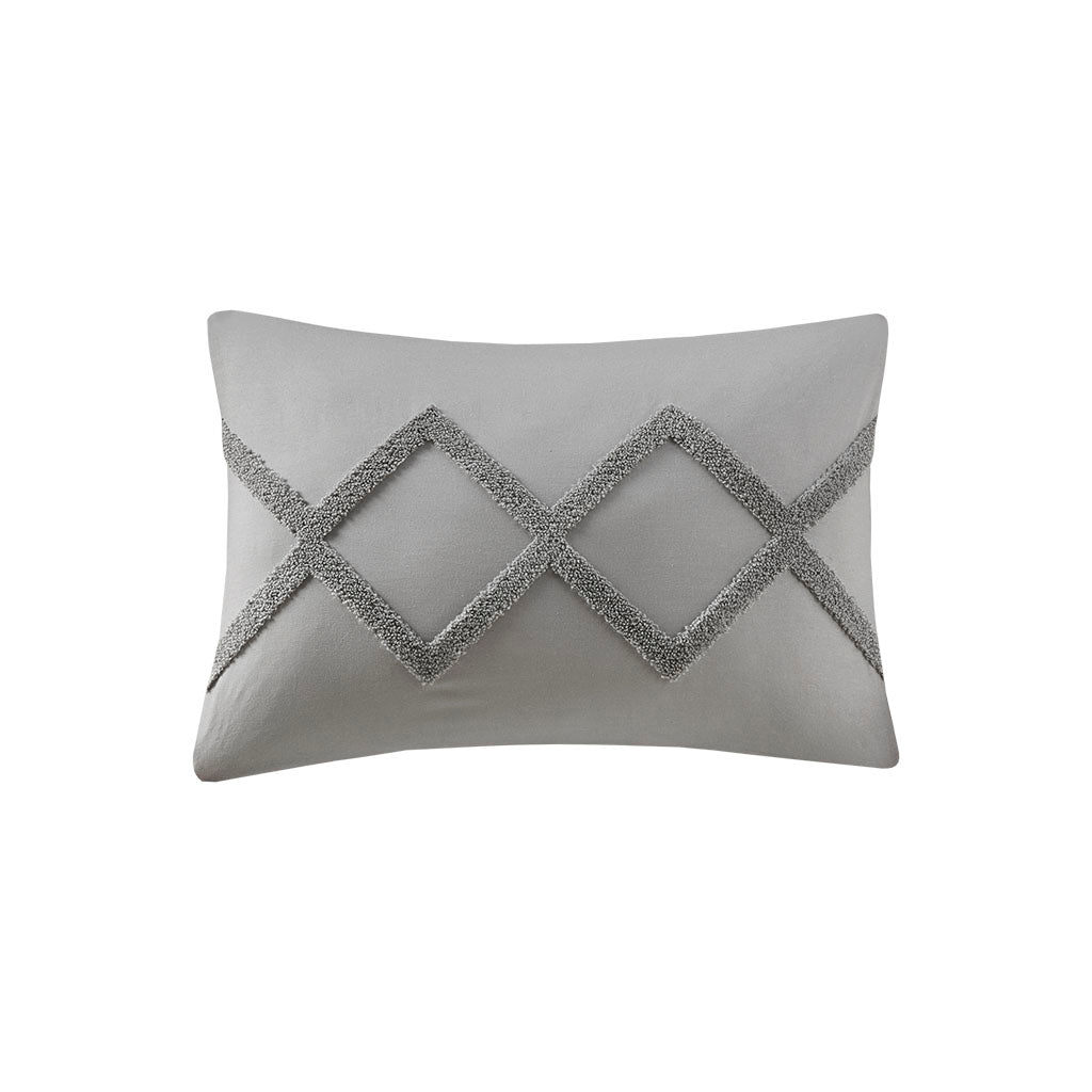 Bayside 4 Piece Cotton Clip Jacquard Duvet Cover Set