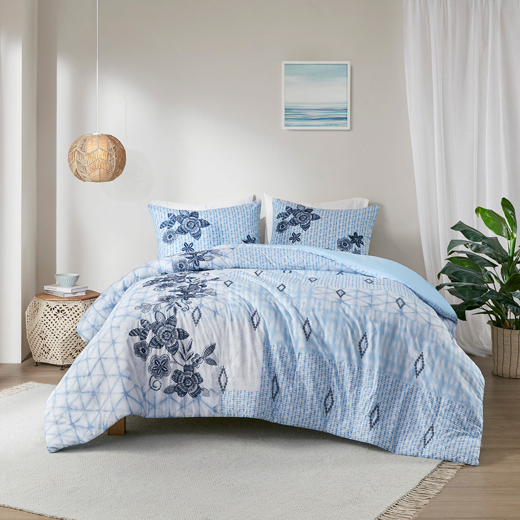 Sadie 3 Piece Cotton Duvet Cover Set