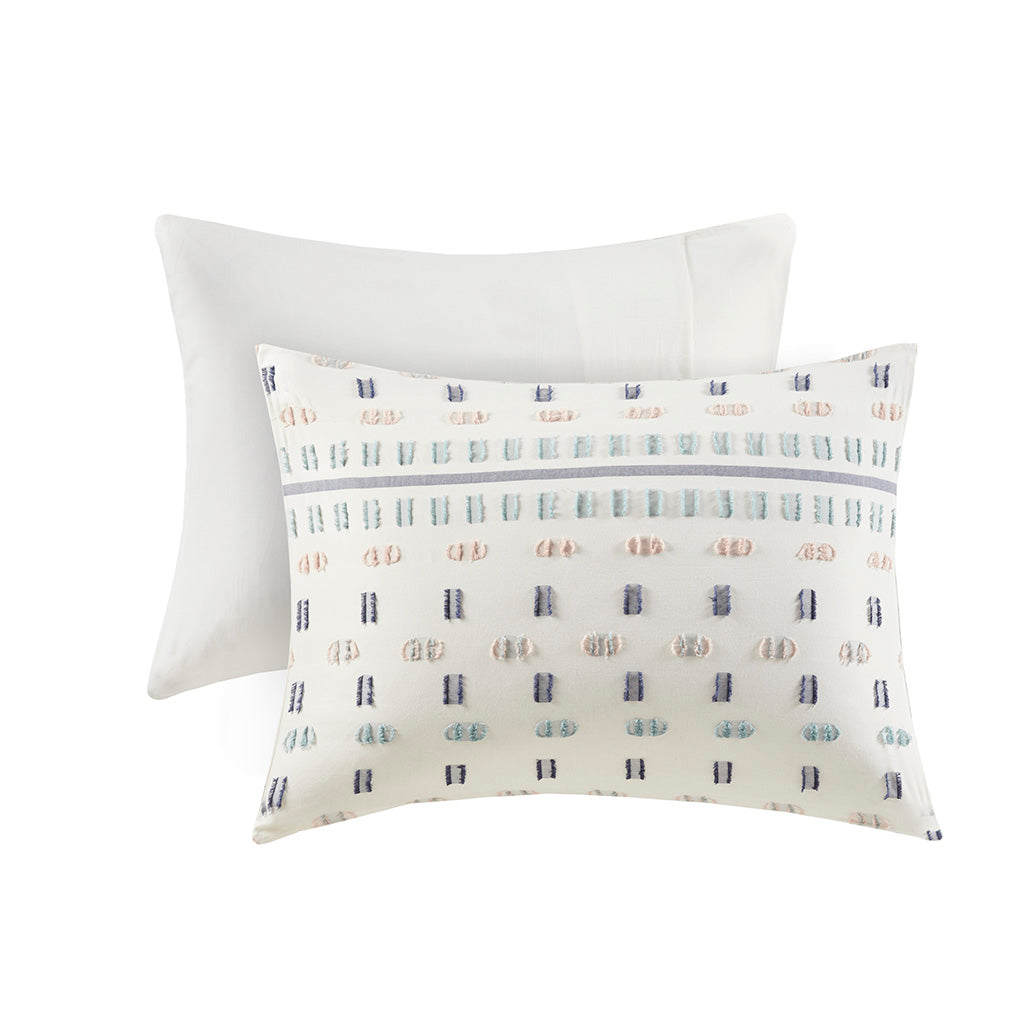 Auden 5 Piece Cotton Jacquard Duvet Cover Set