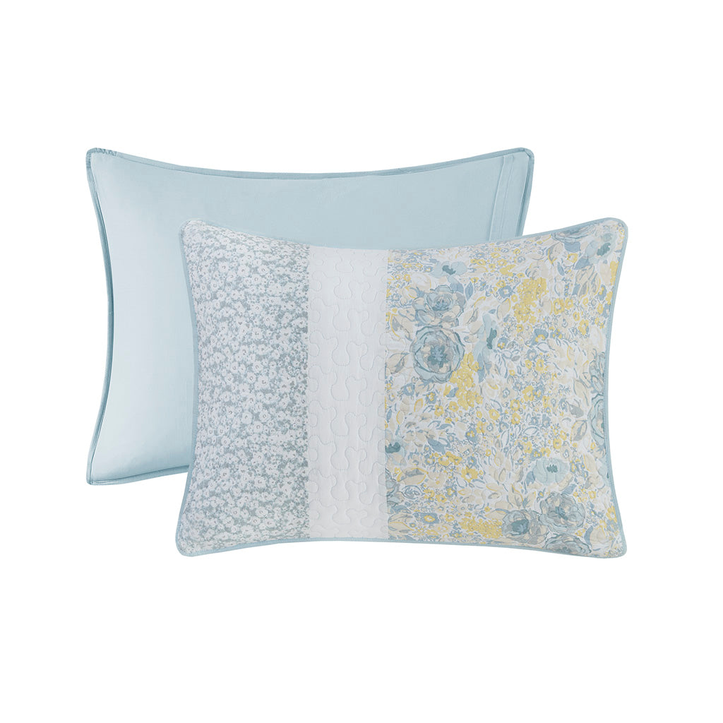 Violet 3 Piece Cotton Quilt Set