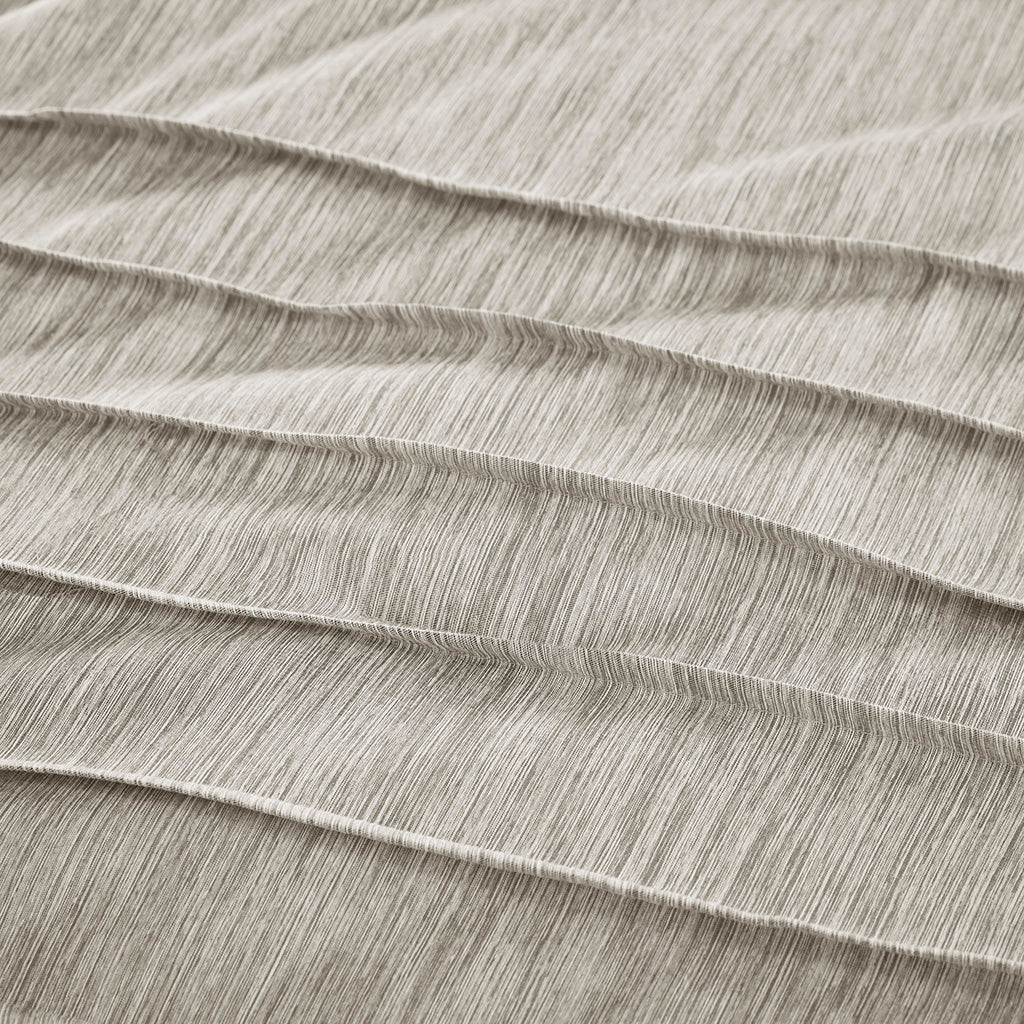Maddox 3 Piece Striated Cationic Dyed Oversized Duvet Cover Set with Pleats