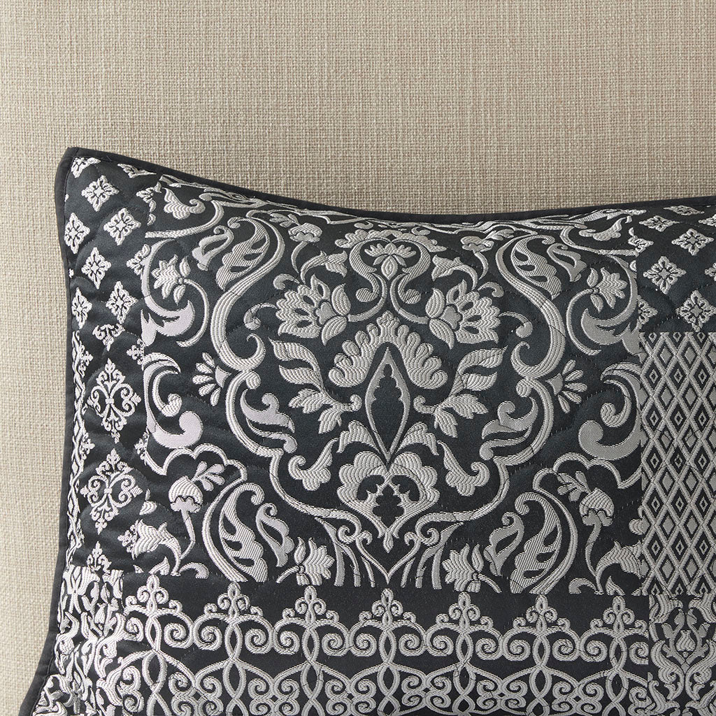 Cassian 3 Piece Reversible Jacquard Coverlet Set