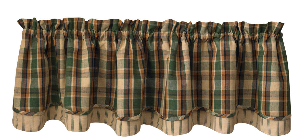 Scotch Pine Layered Valance