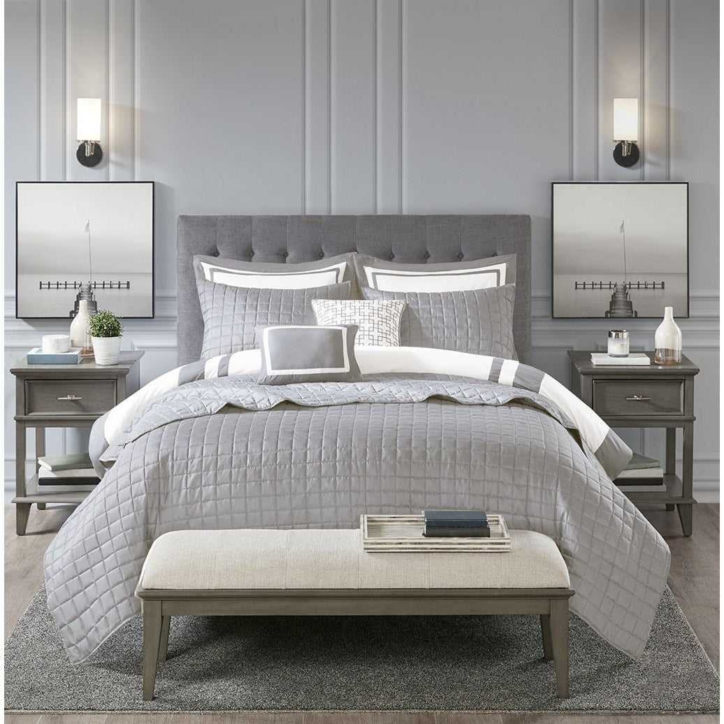 Heritage 8 Piece Comforter and Coverlet Set Collection