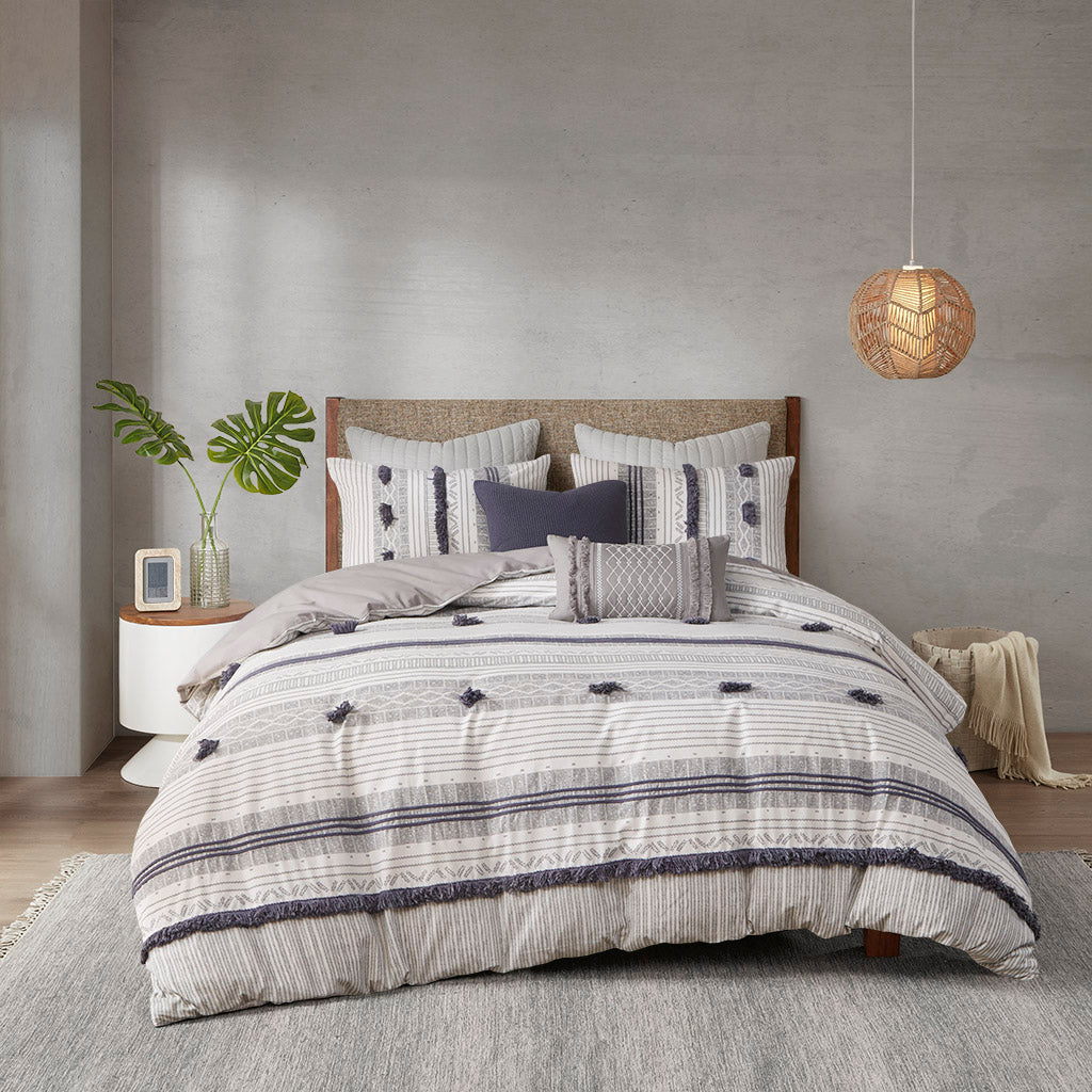 Cody 3 Piece Cotton Duvet Cover Set