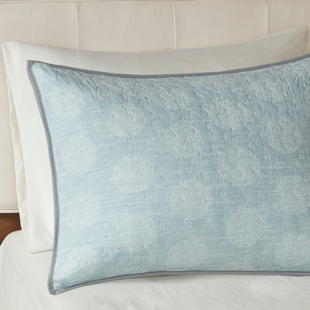 Lucinda 6 Piece Reversible Cotton Quilt Set with Throw Pillows