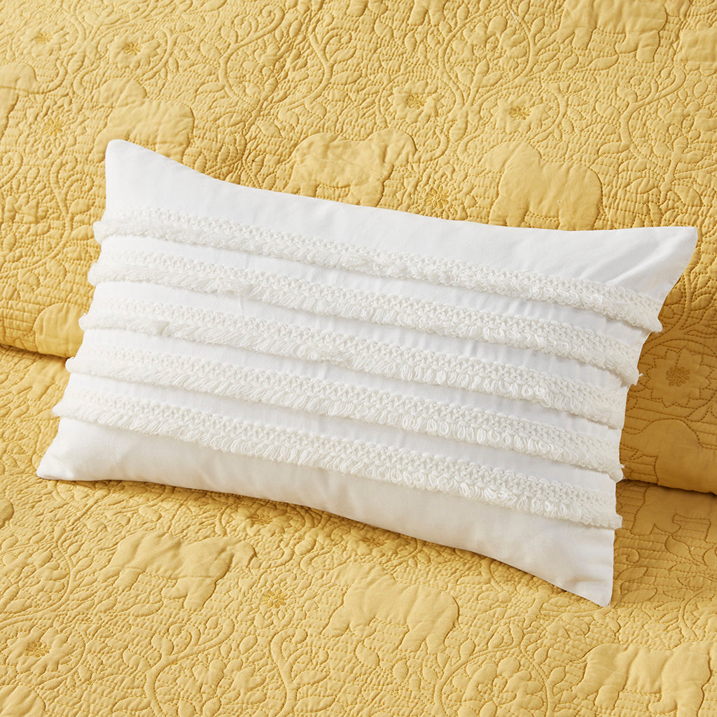 Kandula 3 Piece Reversible Cotton Quilt Set