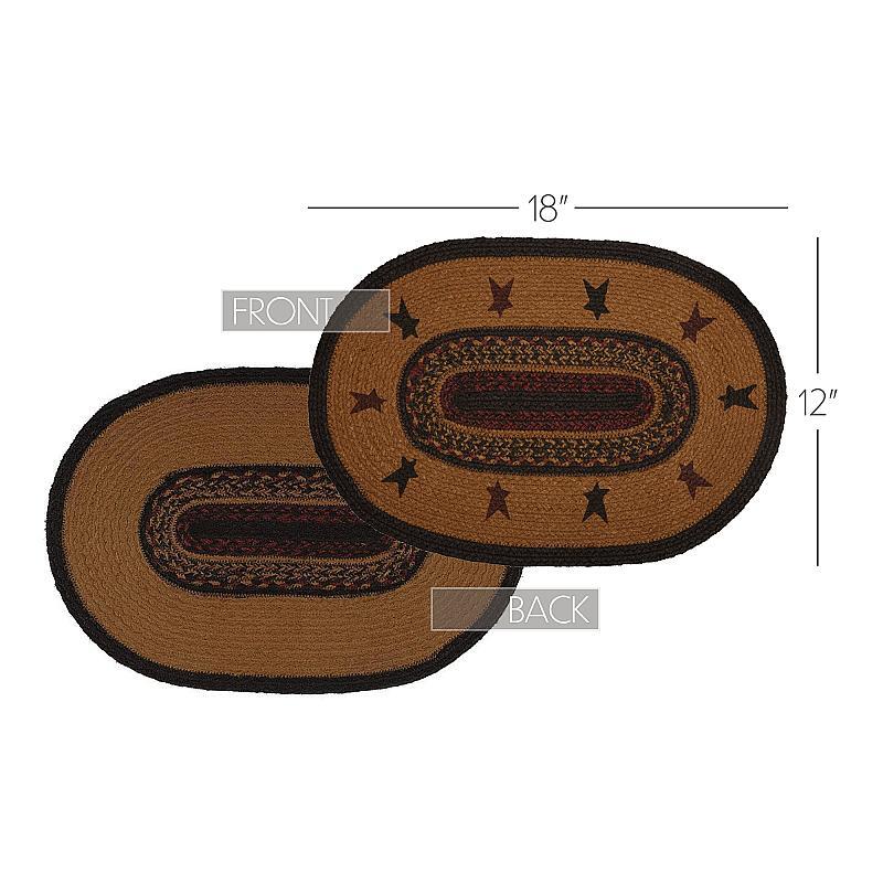 Heritage Farms Star Jute Placemat Set of 4