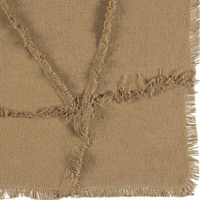Burlap Natural Reverse Seam Table Runner 13X36
