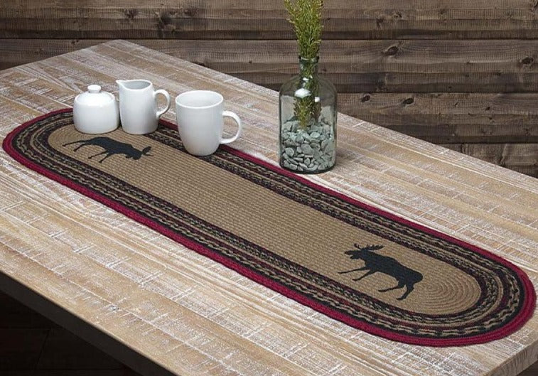 Cumberland Moose Jute 48" Oval Runner