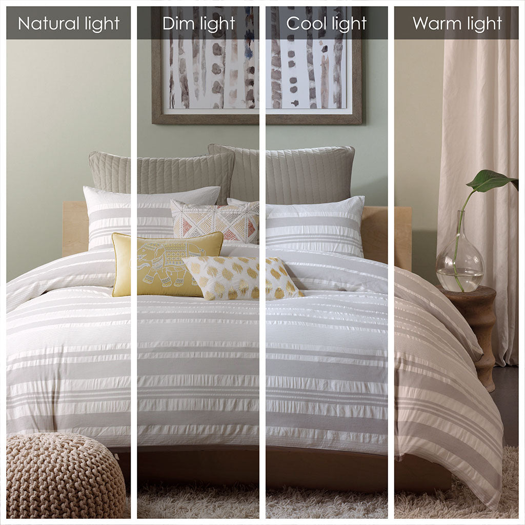 Lakeside Cotton Seersucker Comforter Set