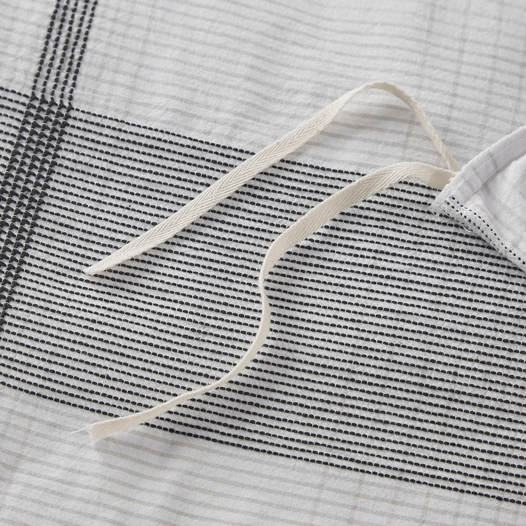 Union Square Cotton Yarn Dyed Jacquard Plaid Duvet Cover Set