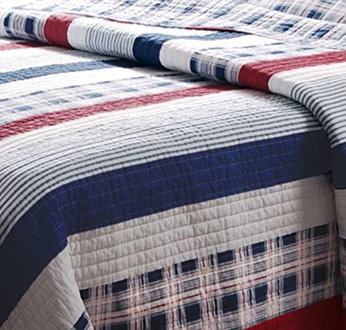 Nautical Stripe Twin Quilt Set