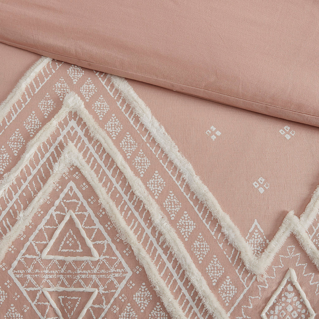 Marta 3 Piece Flax and Cotton Blended Duvet Cover Set