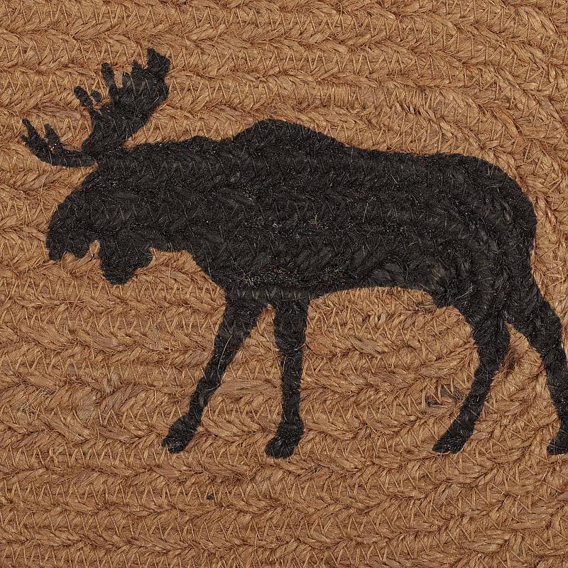 Cumberland Moose Jute 48" Oval Runner