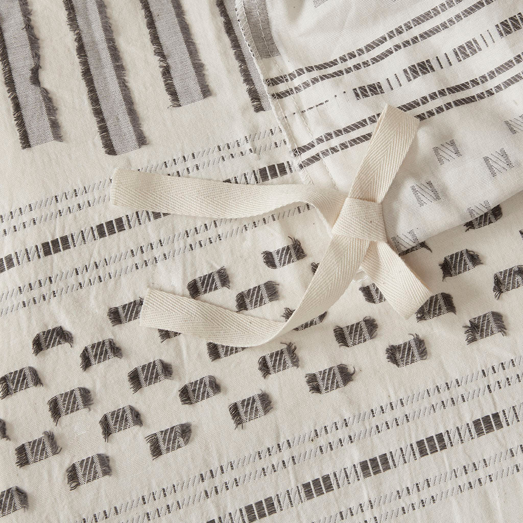 Rhea Cotton Jacquard Duvet Cover Set