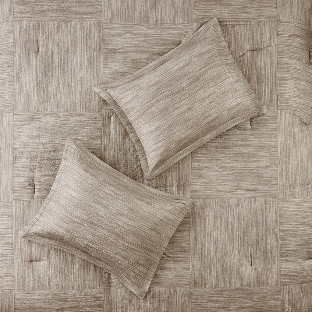 Walter 7 Piece Printed Seersucker Comforter Set