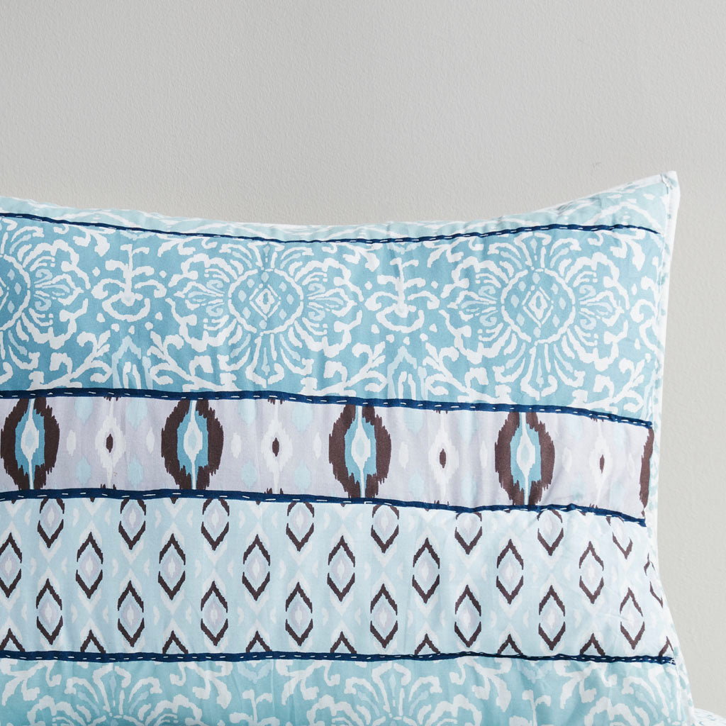 Kamila 3 Piece Reversible Cotton Coverlet Set
