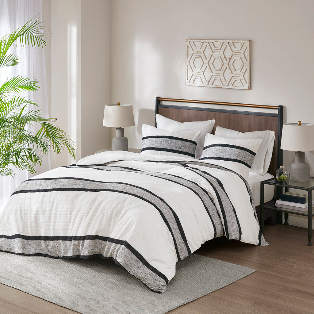 Cole 3 Piece Cotton Jacquard Comforter Set