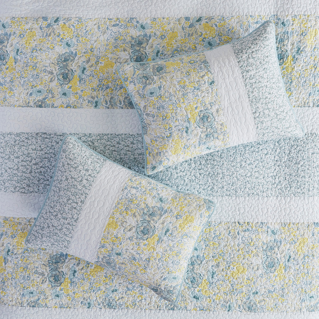 Violet 3 Piece Cotton Quilt Set