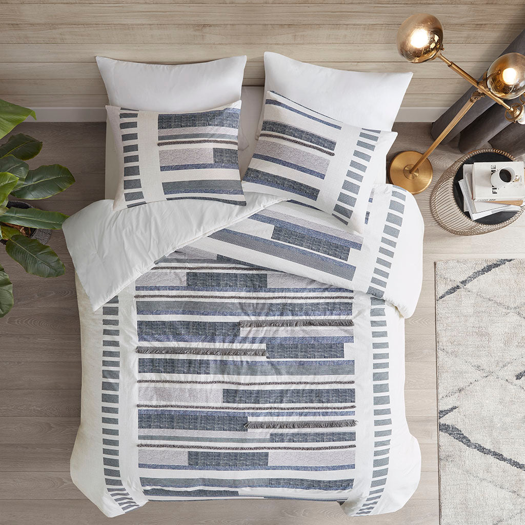 Serena 3 Piece Comforter Set w/ trims